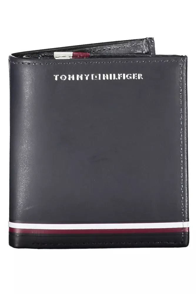 Tommy Hilfiger Blaue Leder Herren Geldbörse