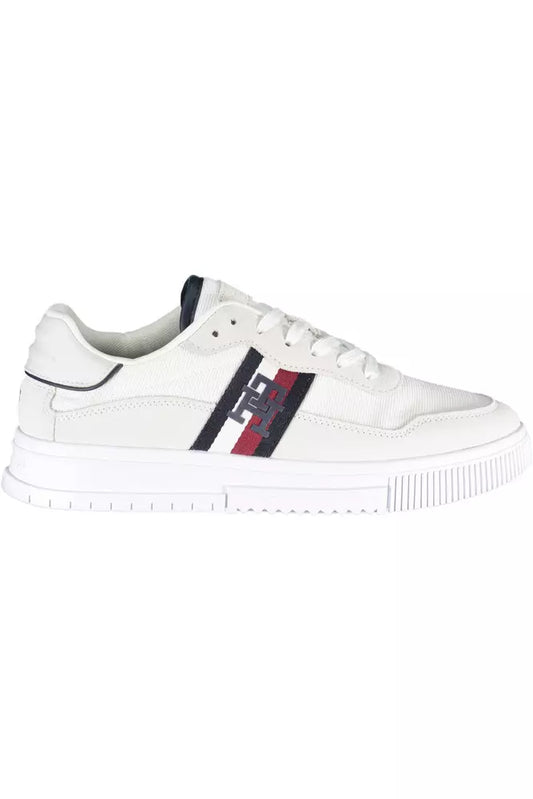 Tommy Hilfiger Weiß Polyester Männer Sneaker