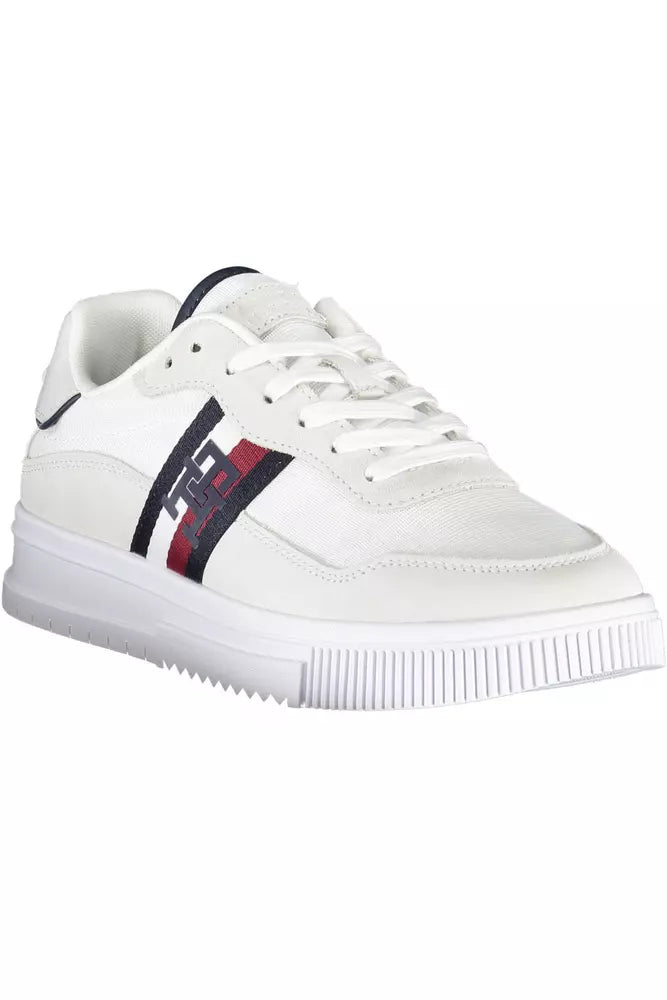 Tommy Hilfiger Weiß Polyester Männer Sneaker