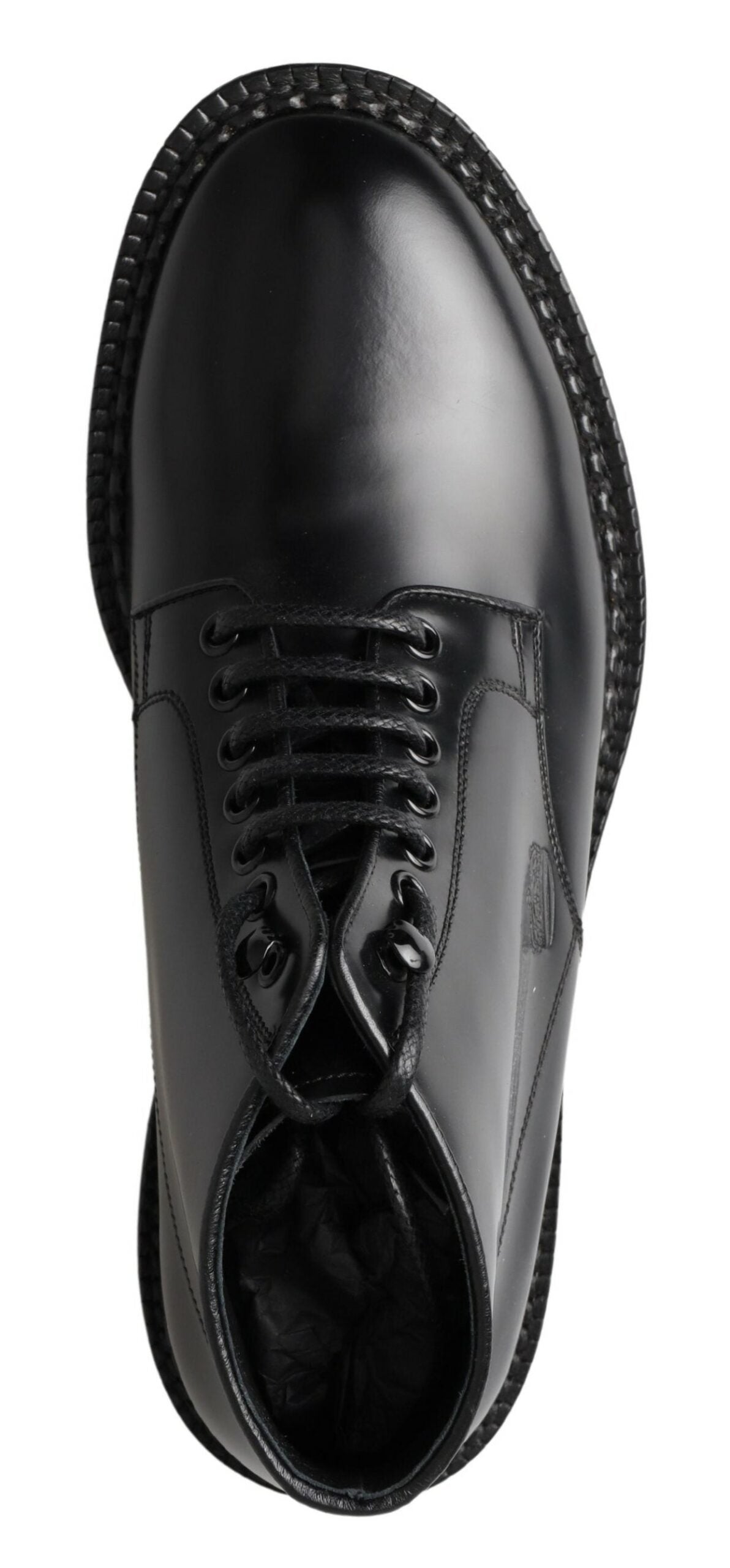 Dolce & Gabbana Elegante schwarze Lederstiefel für Männer