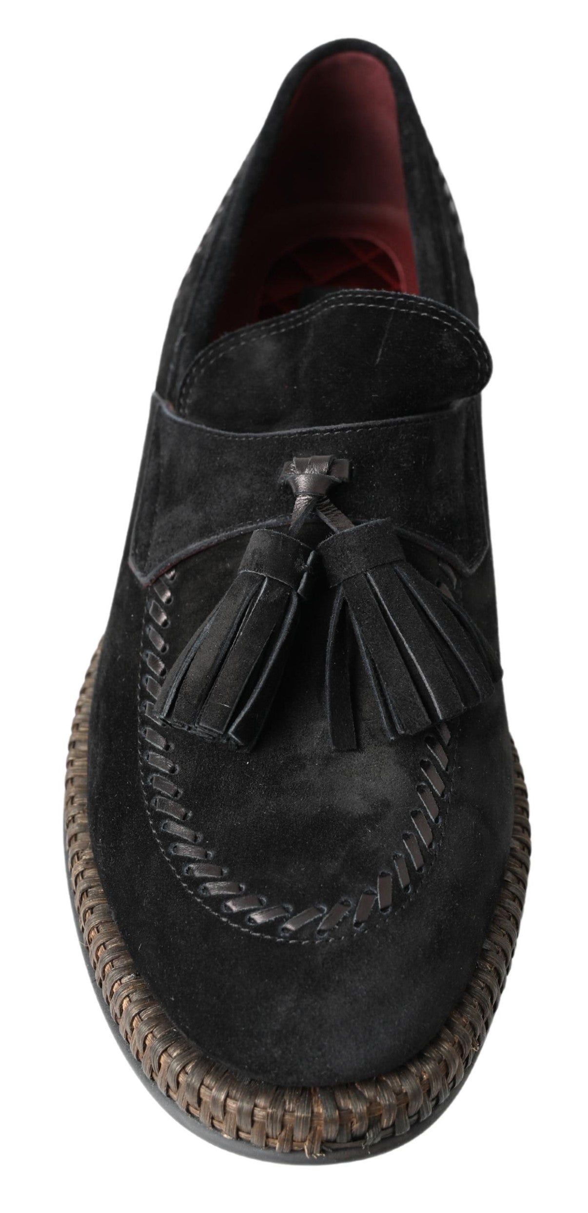 Dolce & Gabbana Elegante Schwarze Wildleder Espadrilles Sneakers