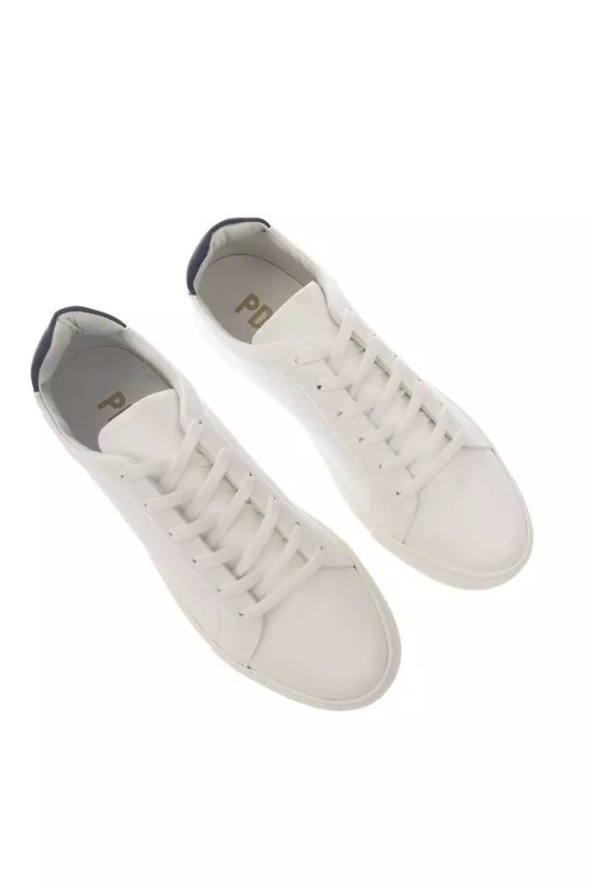 Pantofola D'Oro Elegante einfarbige Leder-Sneakers