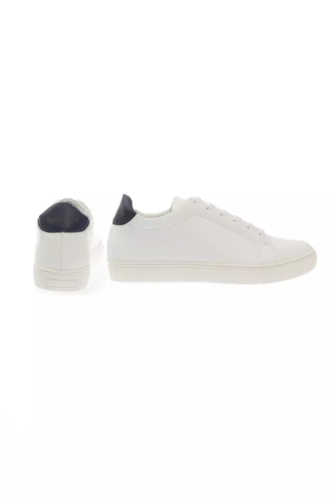 Pantofola D'Oro Elegante einfarbige Leder-Sneakers