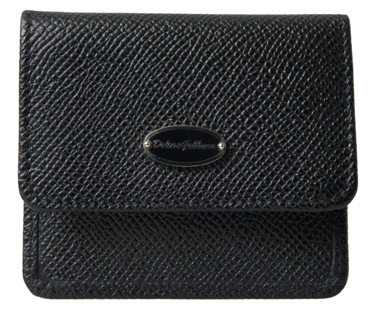 Dolce & Gabbana Elegante Leder-Bifold-Münzgeldtasche