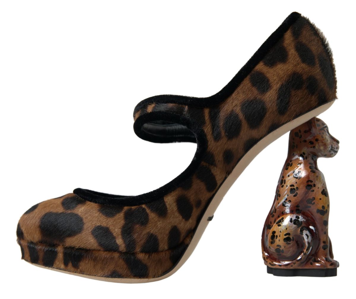 Dolce & Gabbana Elegante Pumps mit Leopardenabsatz für schicke Raffinesse