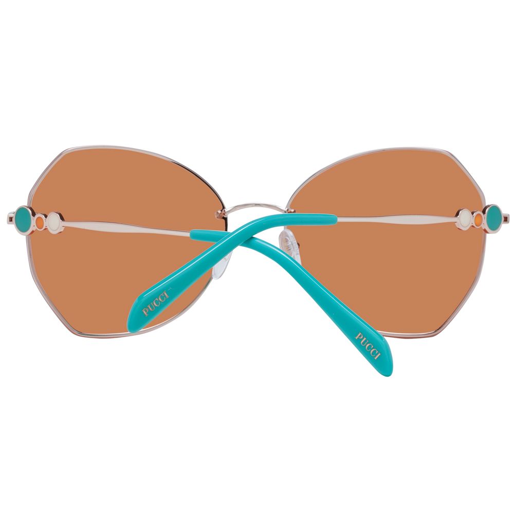 Emilio Pucci Orange Frauen Sonnenbrille