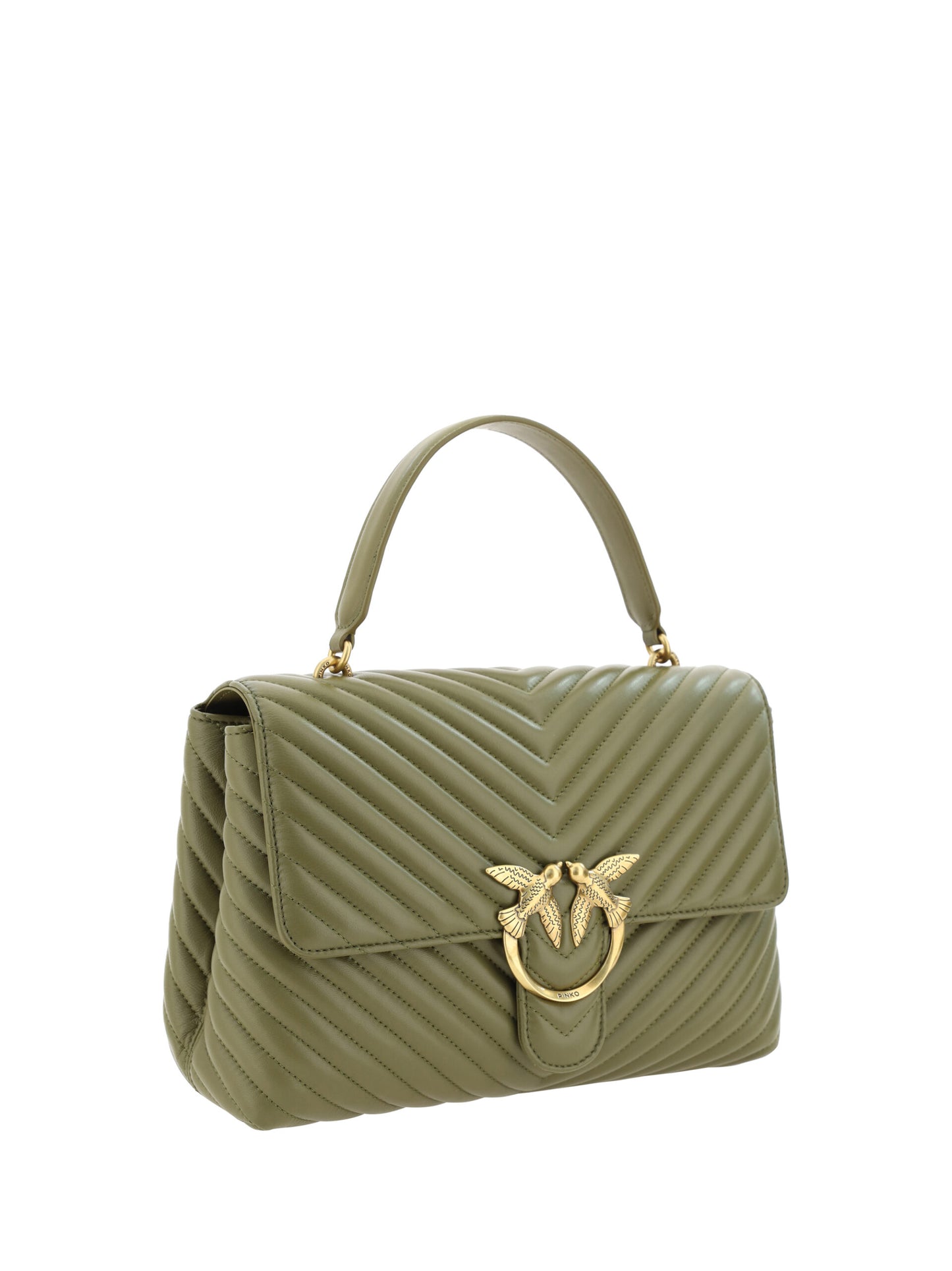 PINKO Emerald Elegance Kalbsleder Handtasche