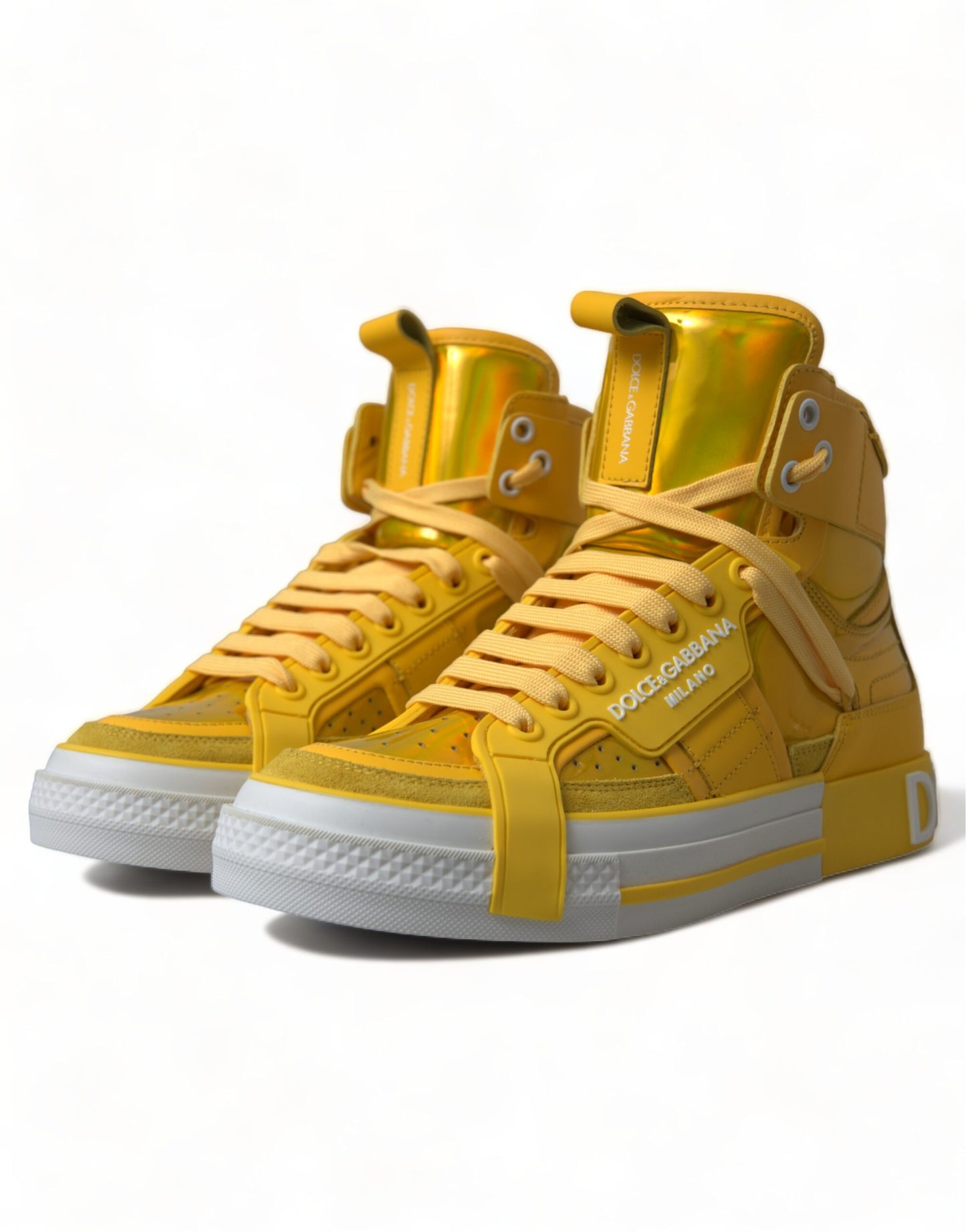 Dolce & Gabbana Schicke High-Top-Sneakers im Farbblock-Design