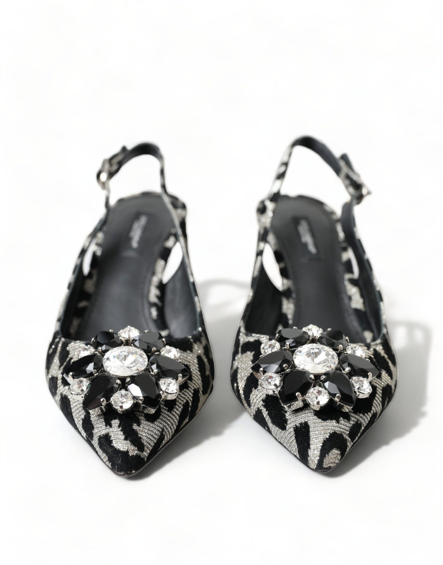 Dolce & Gabbana Kristall Leopard Slingback Heels Pumps