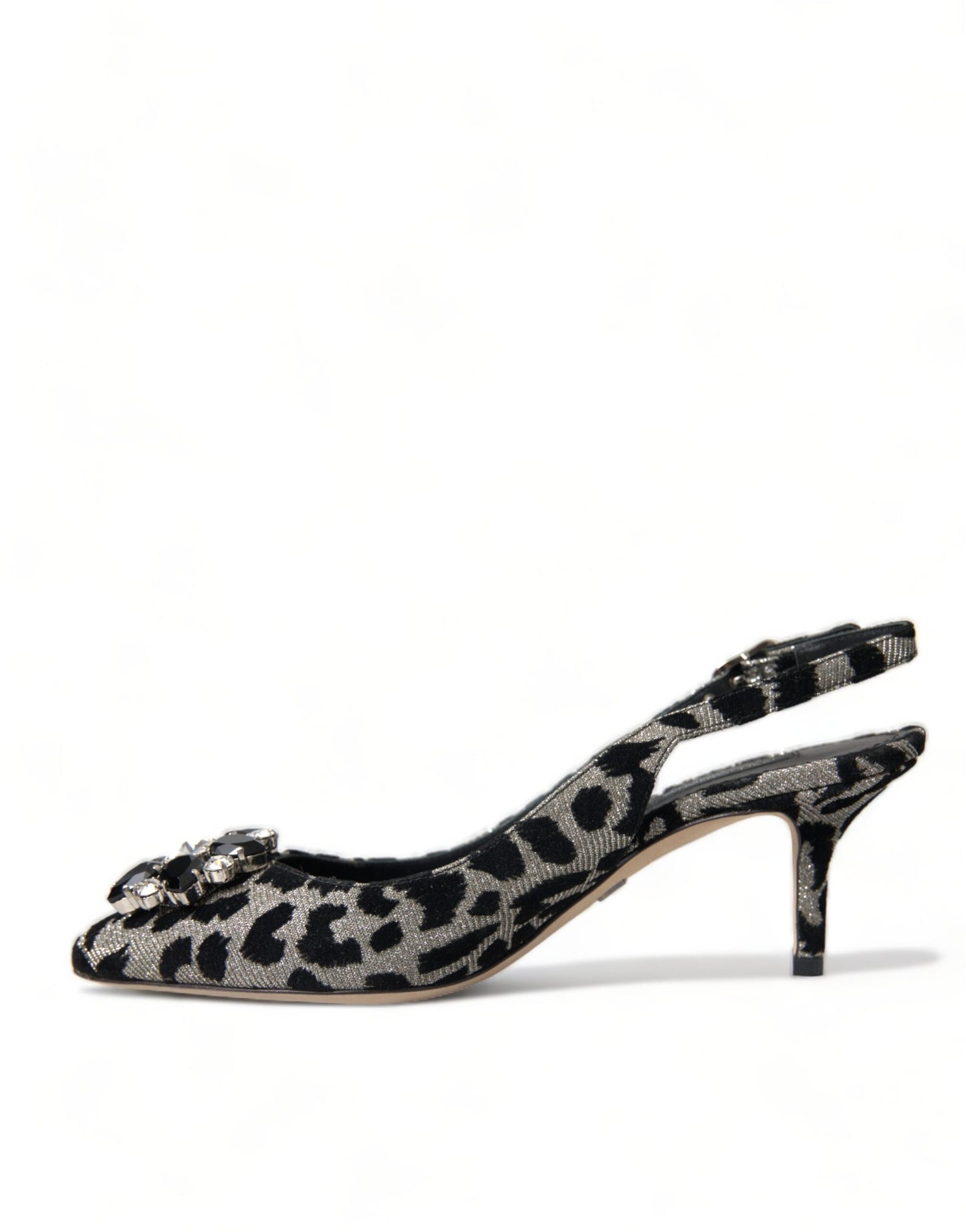 Dolce & Gabbana Kristall Leopard Slingback Heels Pumps