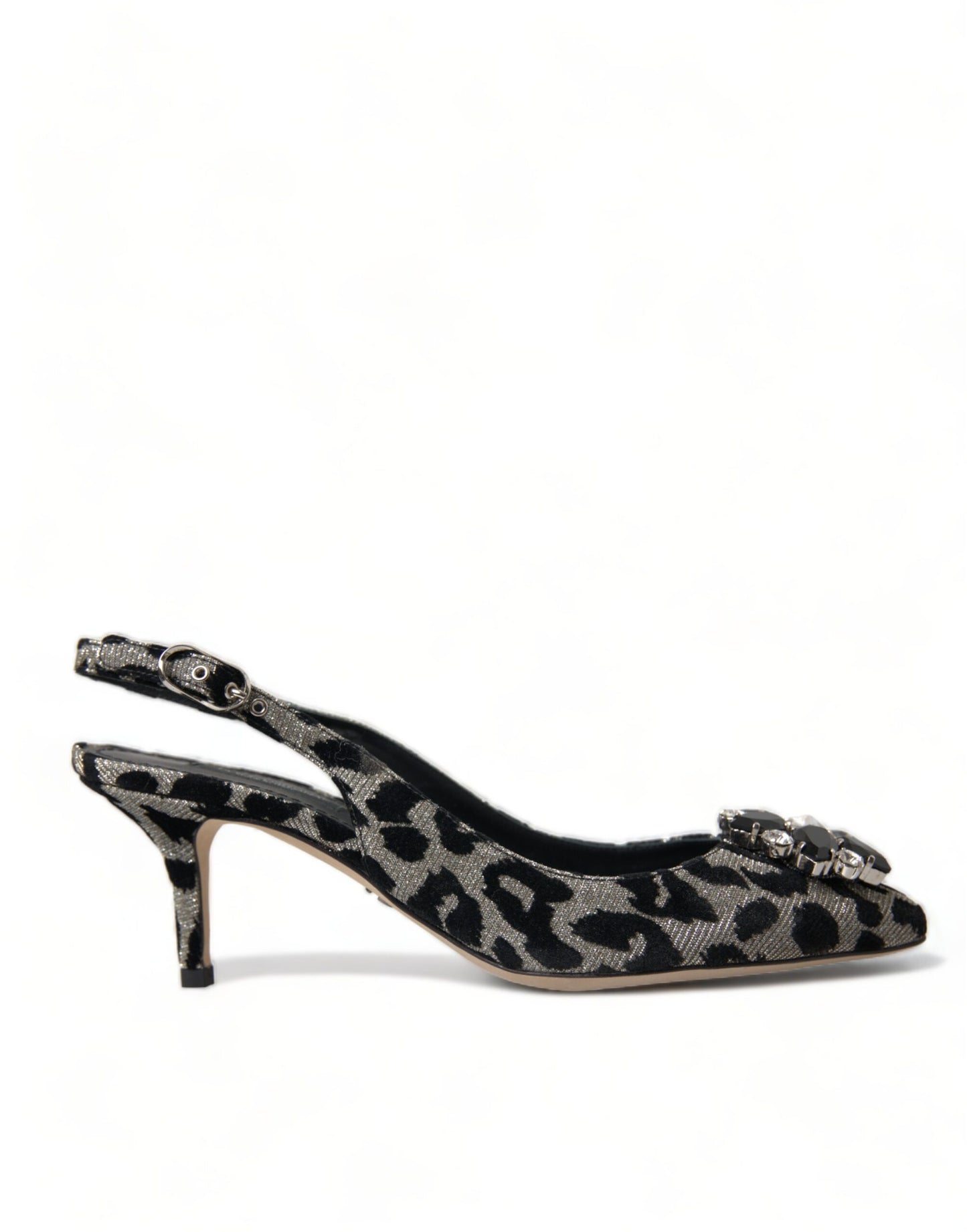 Dolce & Gabbana Kristall Leopard Slingback Heels Pumps