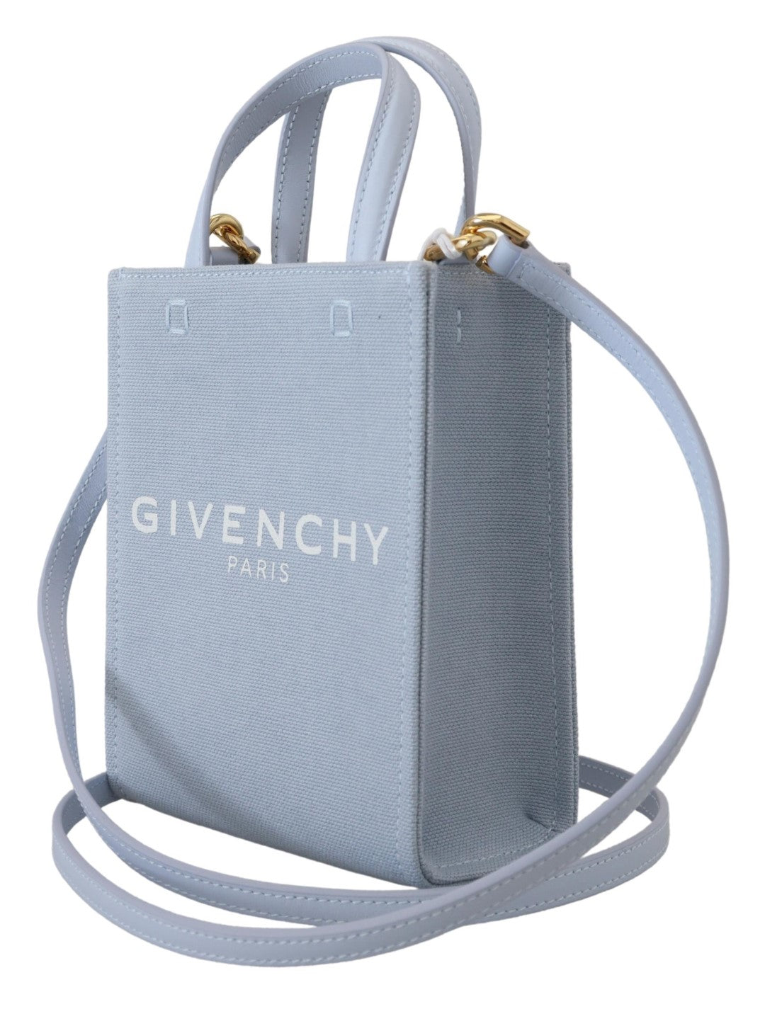 Givenchy Schicke wolkenblaue Mini-Tasche aus Baumwolle