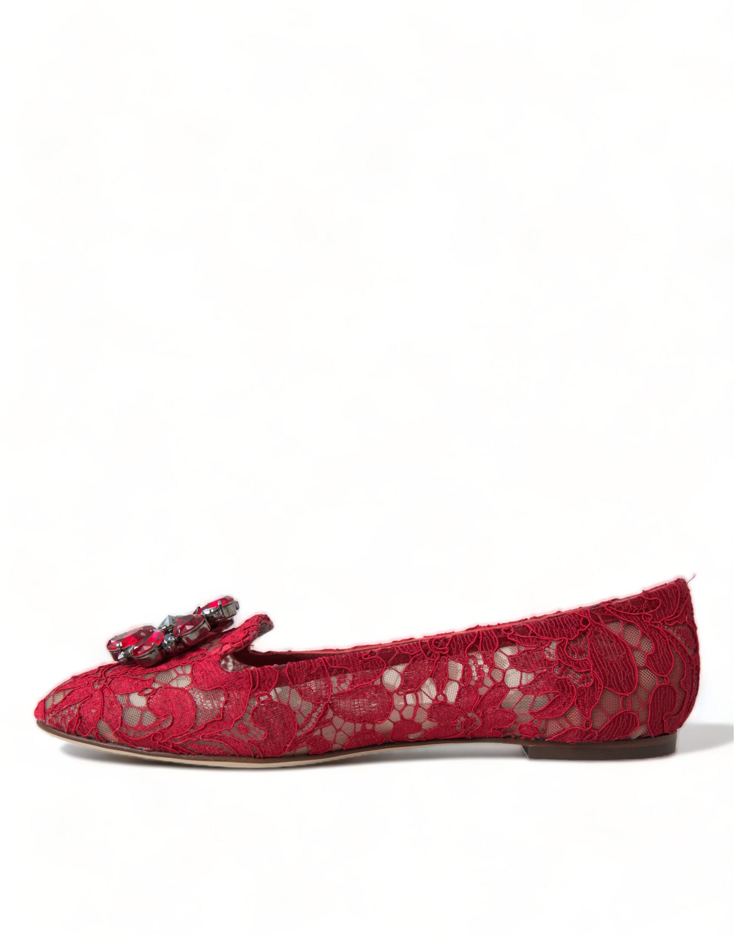 Dolce & Gabbana Elegante florale Vally-Flats aus Spitze