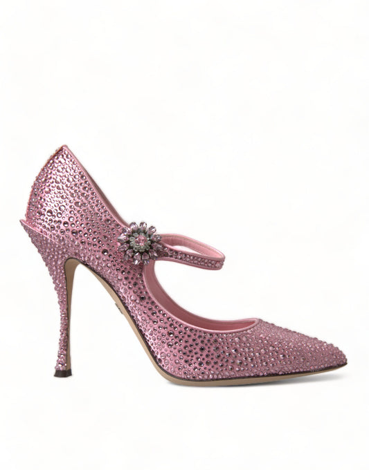 Dolce & Gabbana Bezaubernde rosa Kristall-Pumps