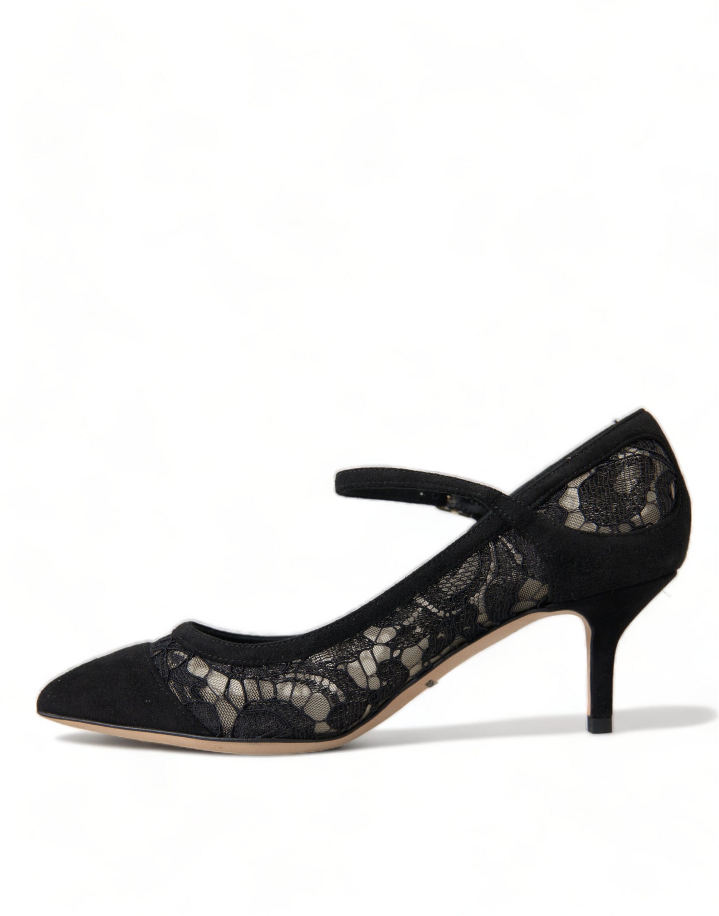 Dolce & Gabbana Elegante Schwarze Taormina Spitzen Heels