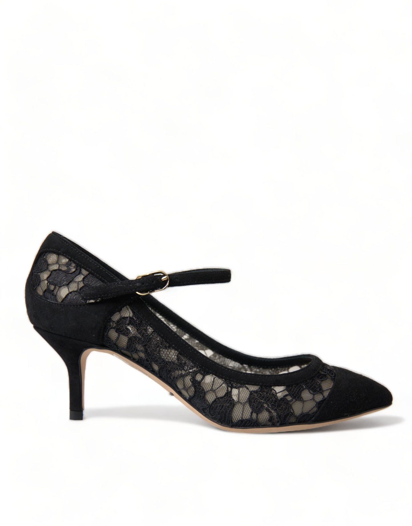 Dolce & Gabbana Elegante Schwarze Taormina Spitzen Heels