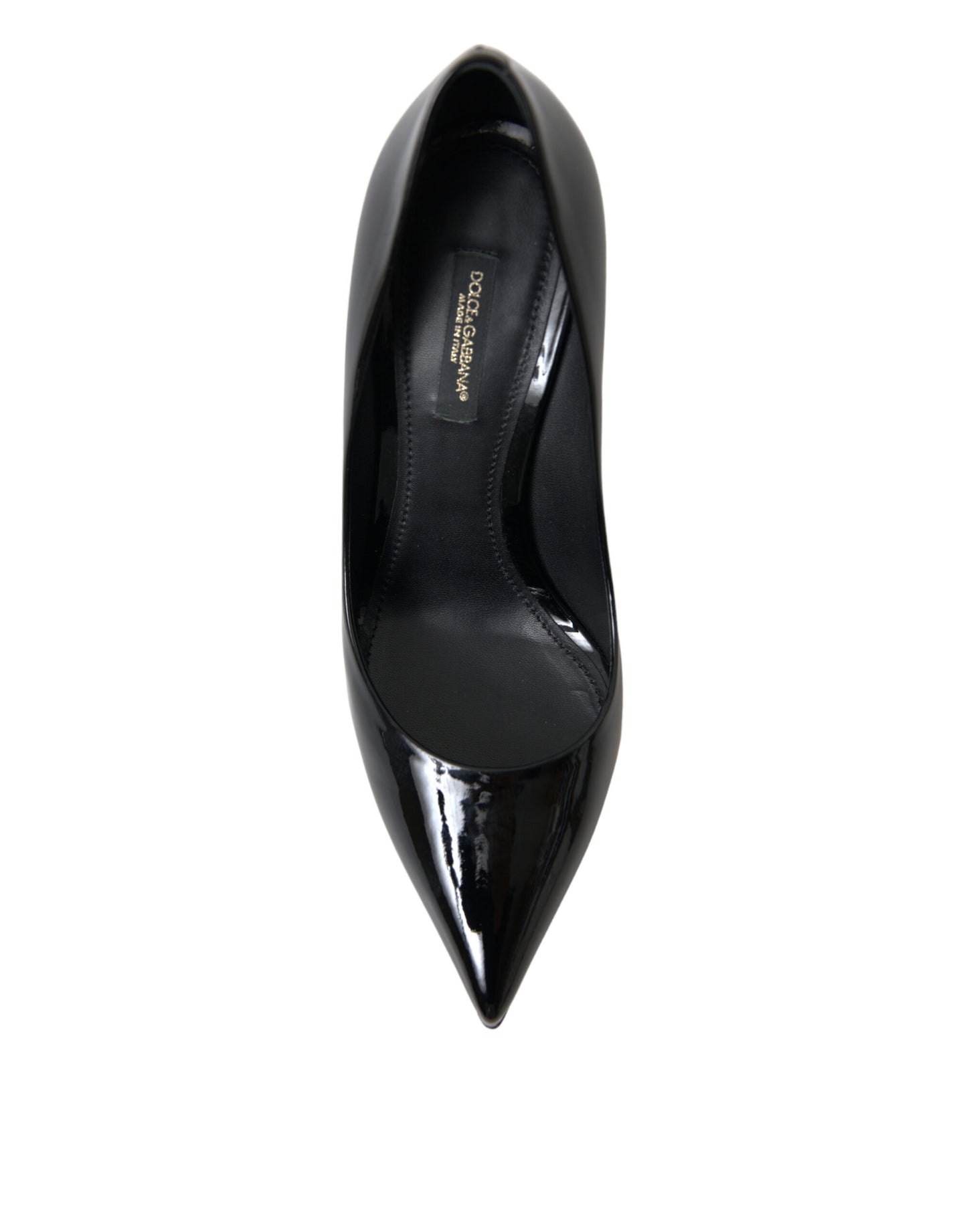 Dolce & Gabbana Elegante schwarze Lack-Stiletto Heels