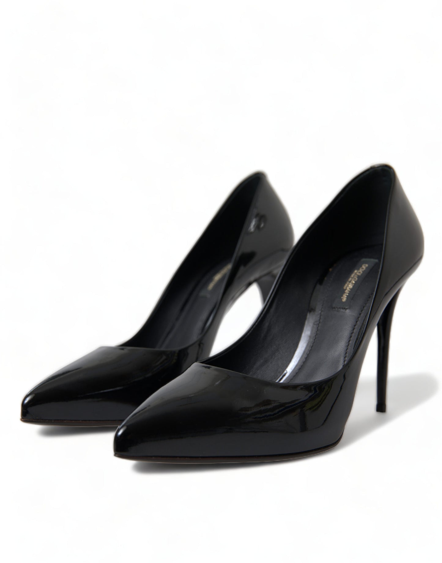 Dolce & Gabbana Elegante schwarze Lack-Stiletto Heels