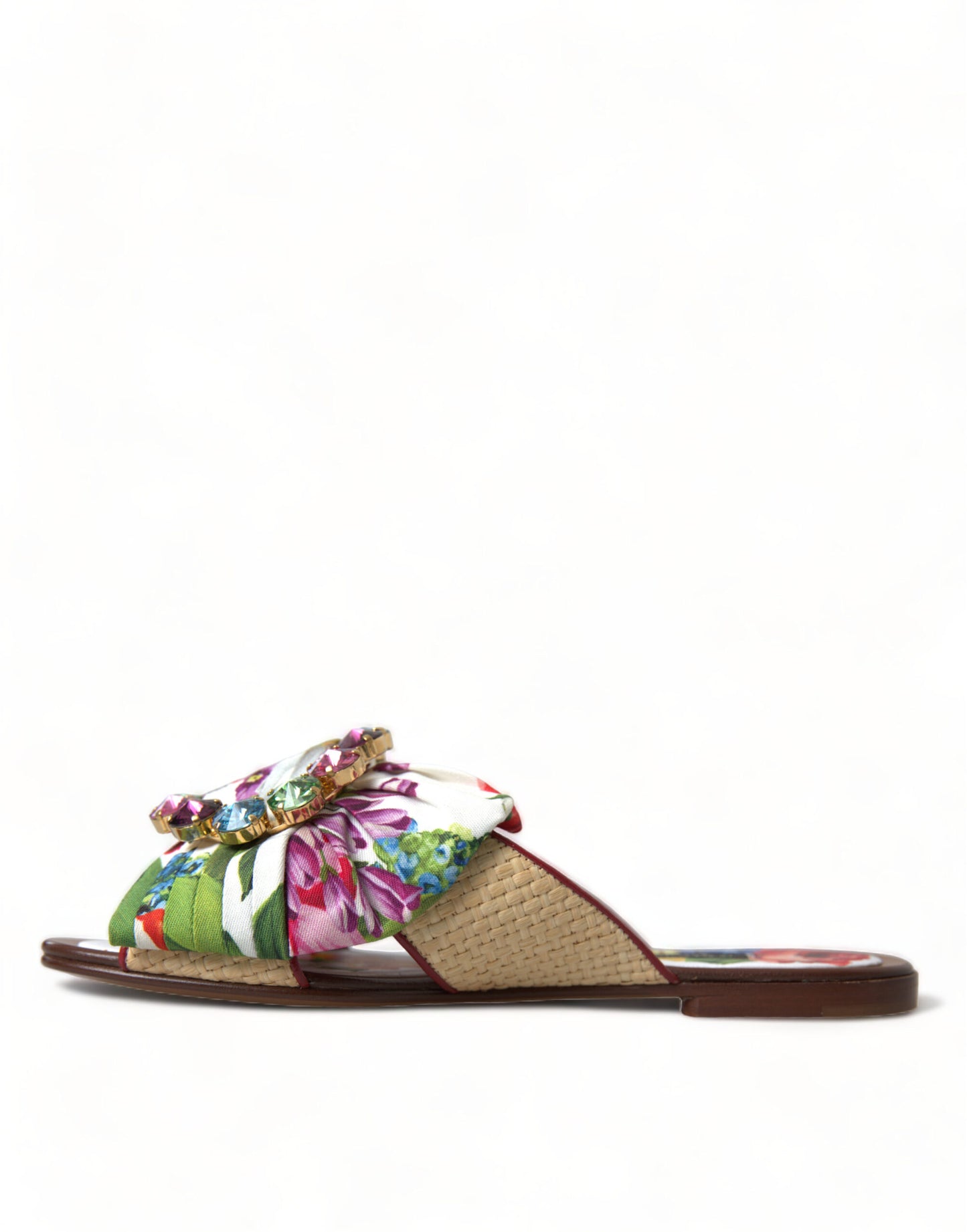 Dolce & Gabbana Exquisite flache Sandalen mit Blumendruck