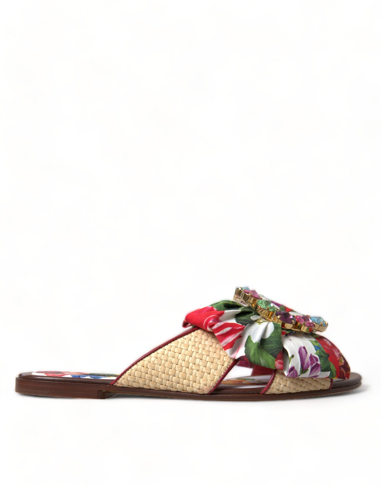 Dolce & Gabbana Exquisite flache Sandalen mit Blumendruck