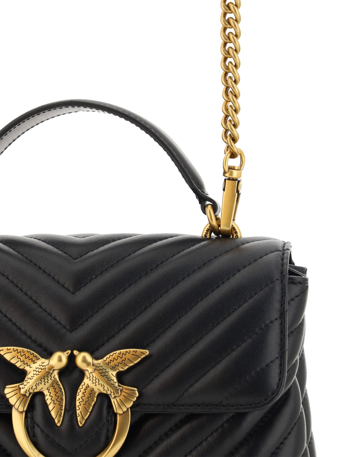 PINKO Elegante gesteppte Mini-Handtasche Charm