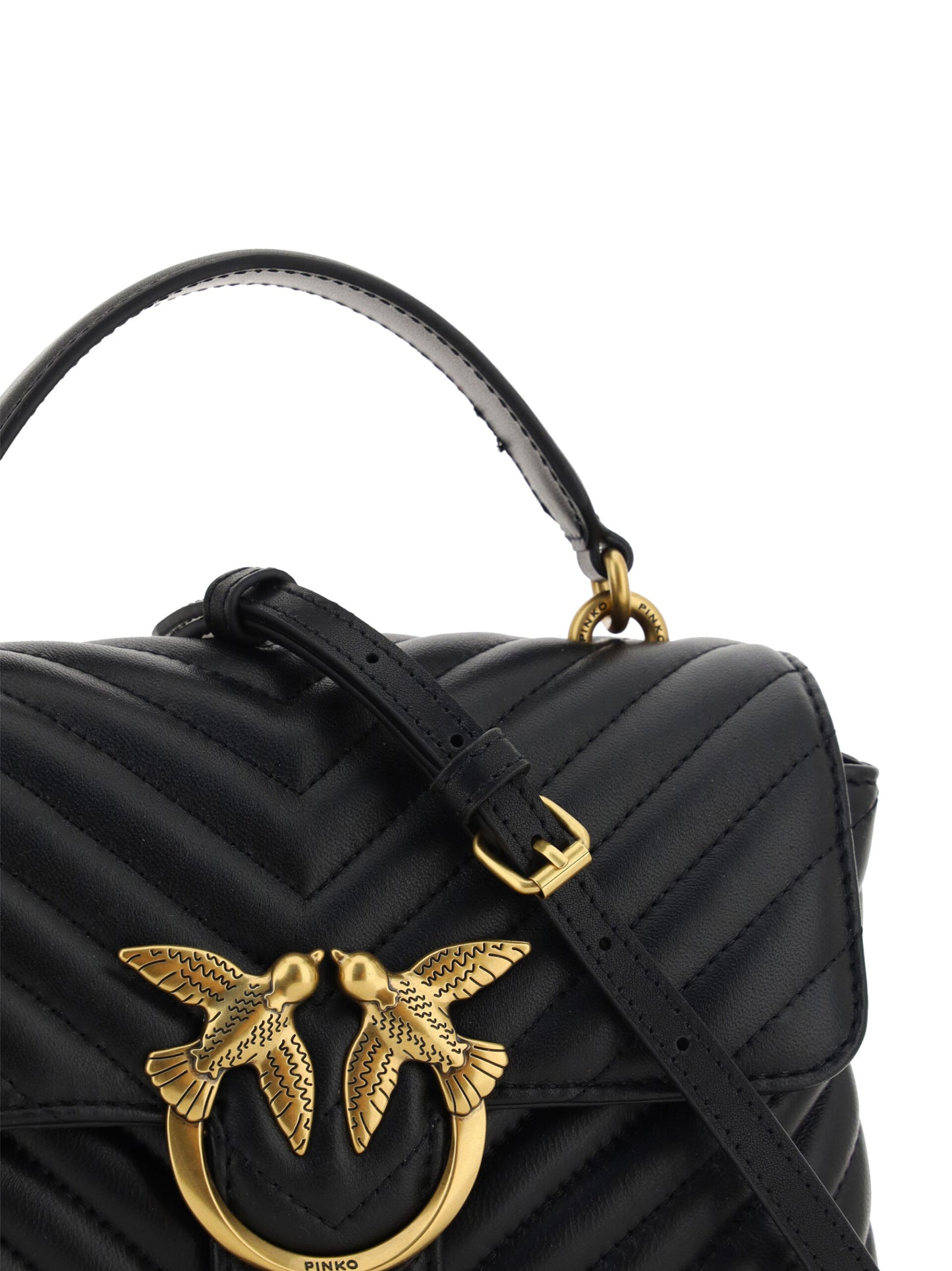 PINKO Elegante gesteppte Mini-Handtasche Charm