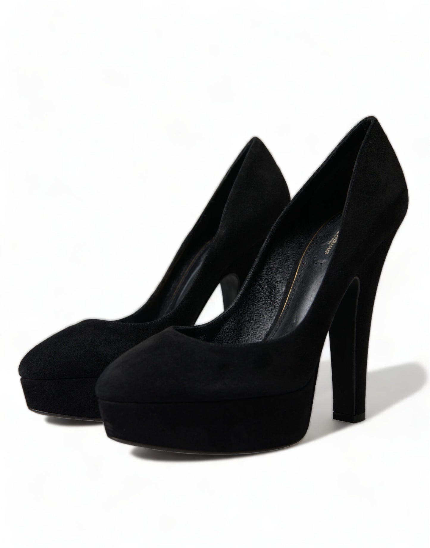 Dolce & Gabbana Schwarze Wildleder Pumps mit Absatz Raffinesse