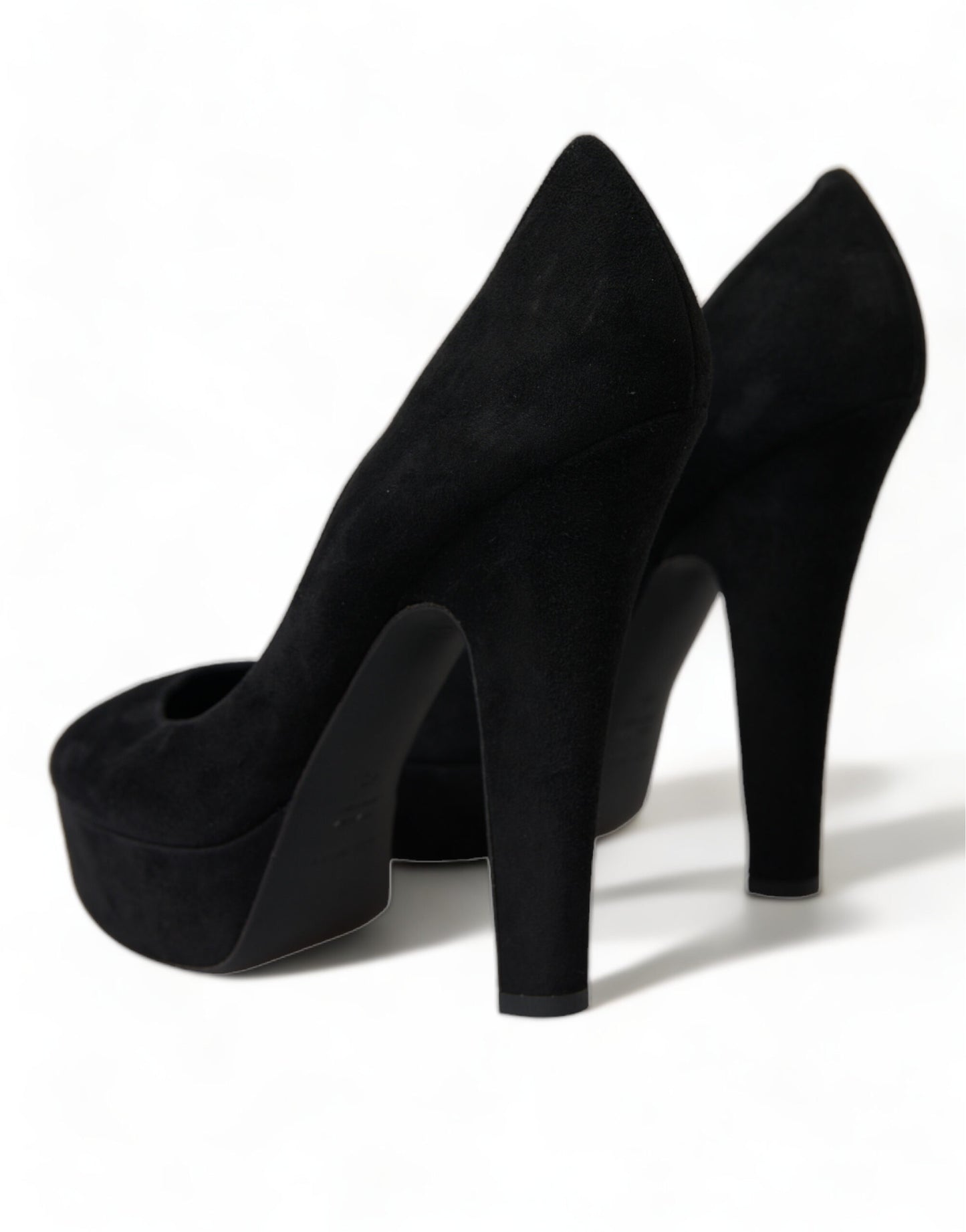 Dolce & Gabbana Schwarze Wildleder Pumps mit Absatz Raffinesse