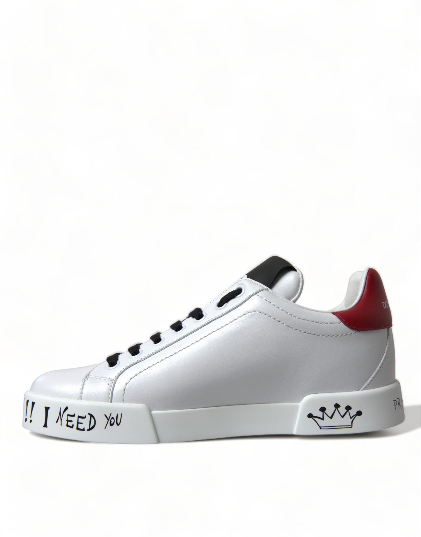 Dolce & Gabbana Schicke weiße Portofino-Ledersneakers