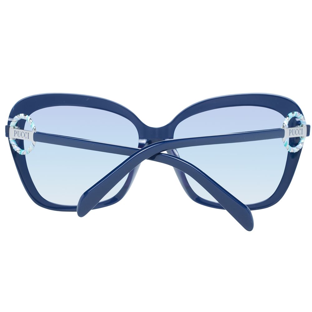 Emilio Pucci Blaue Frauen Sonnenbrille