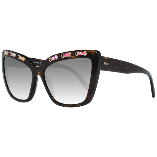 Emilio Pucci Braune Frauen Sonnenbrille