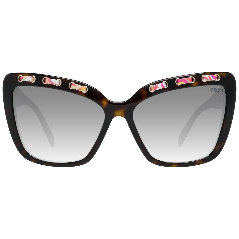 Emilio Pucci Braune Frauen Sonnenbrille