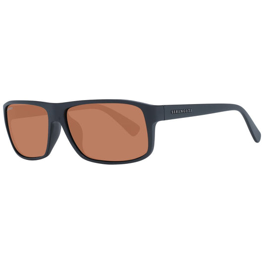 Serengeti Schwarze Unisex-Sonnenbrille