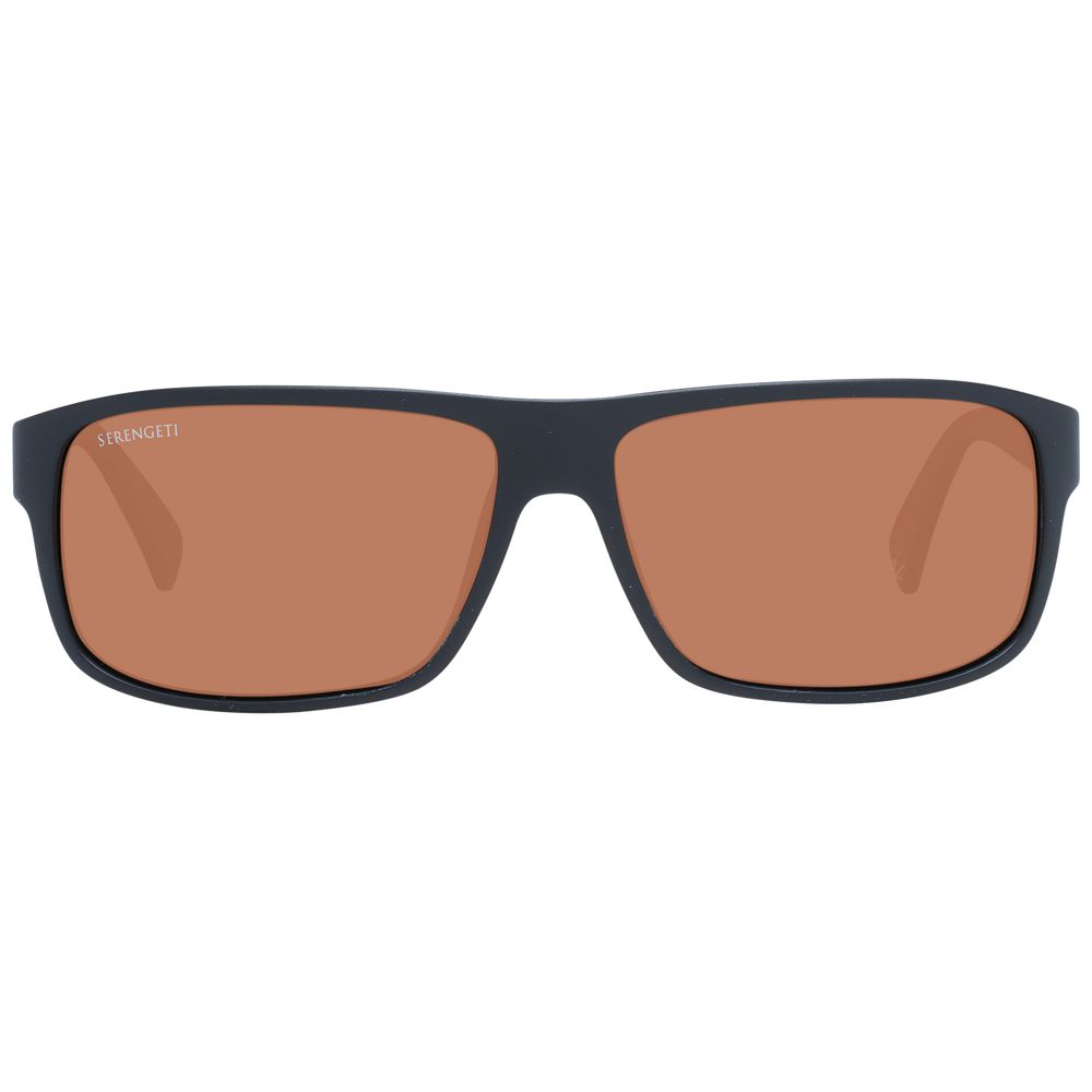 Serengeti Schwarze Unisex-Sonnenbrille