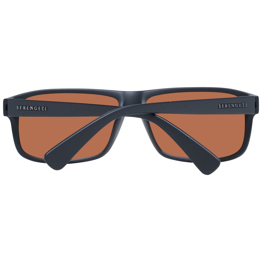 Serengeti Schwarze Unisex-Sonnenbrille