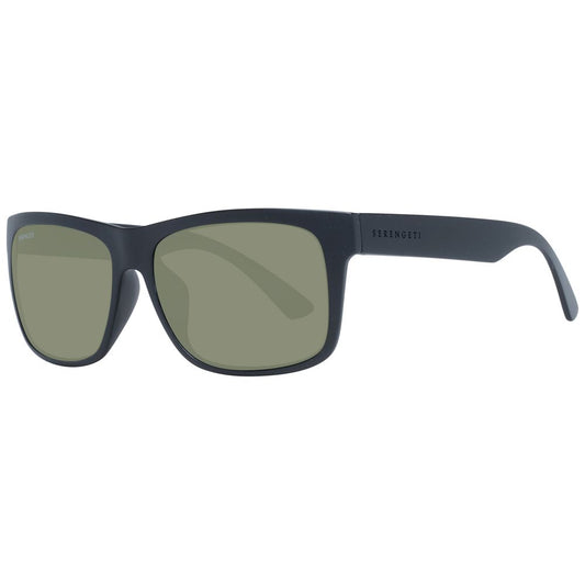 Serengeti Schwarze Unisex-Sonnenbrille