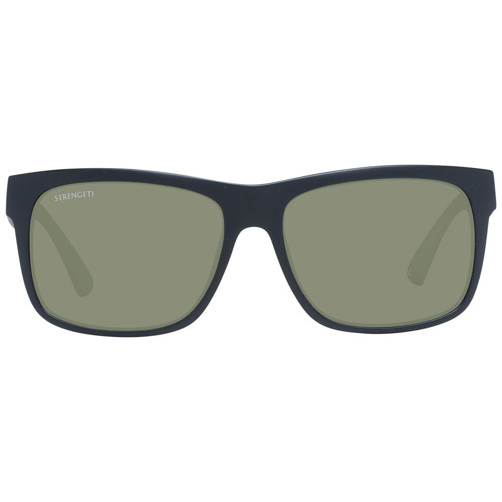 Serengeti Schwarze Unisex-Sonnenbrille