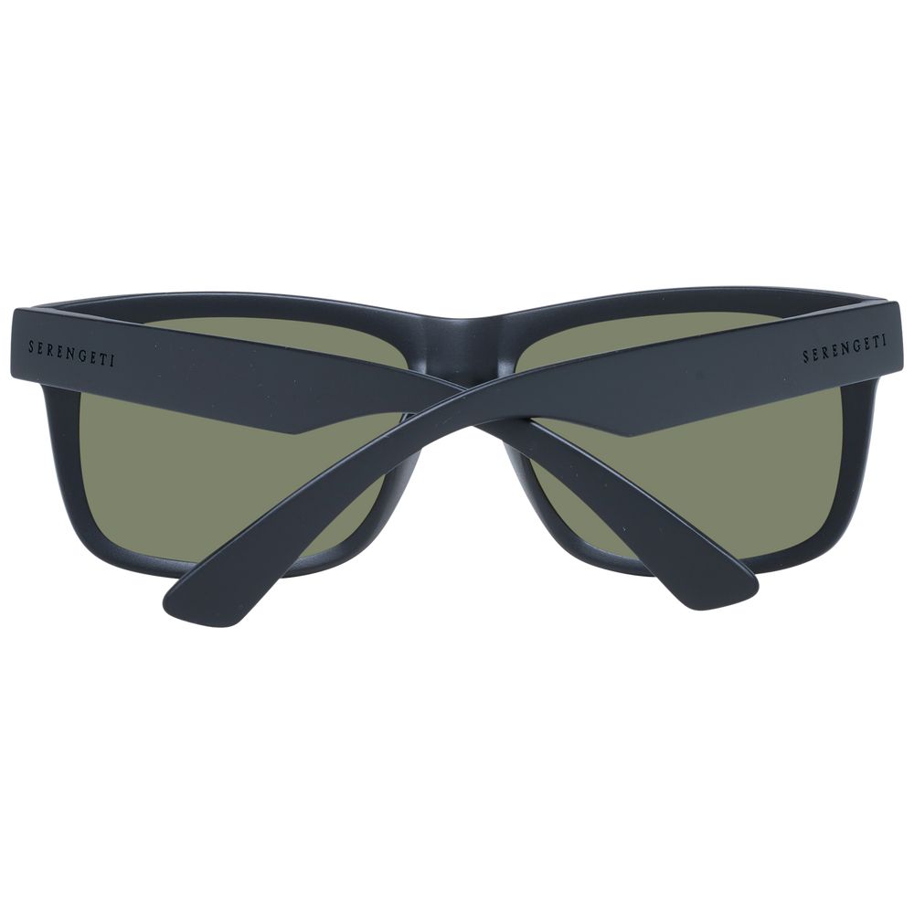 Serengeti Schwarze Unisex-Sonnenbrille