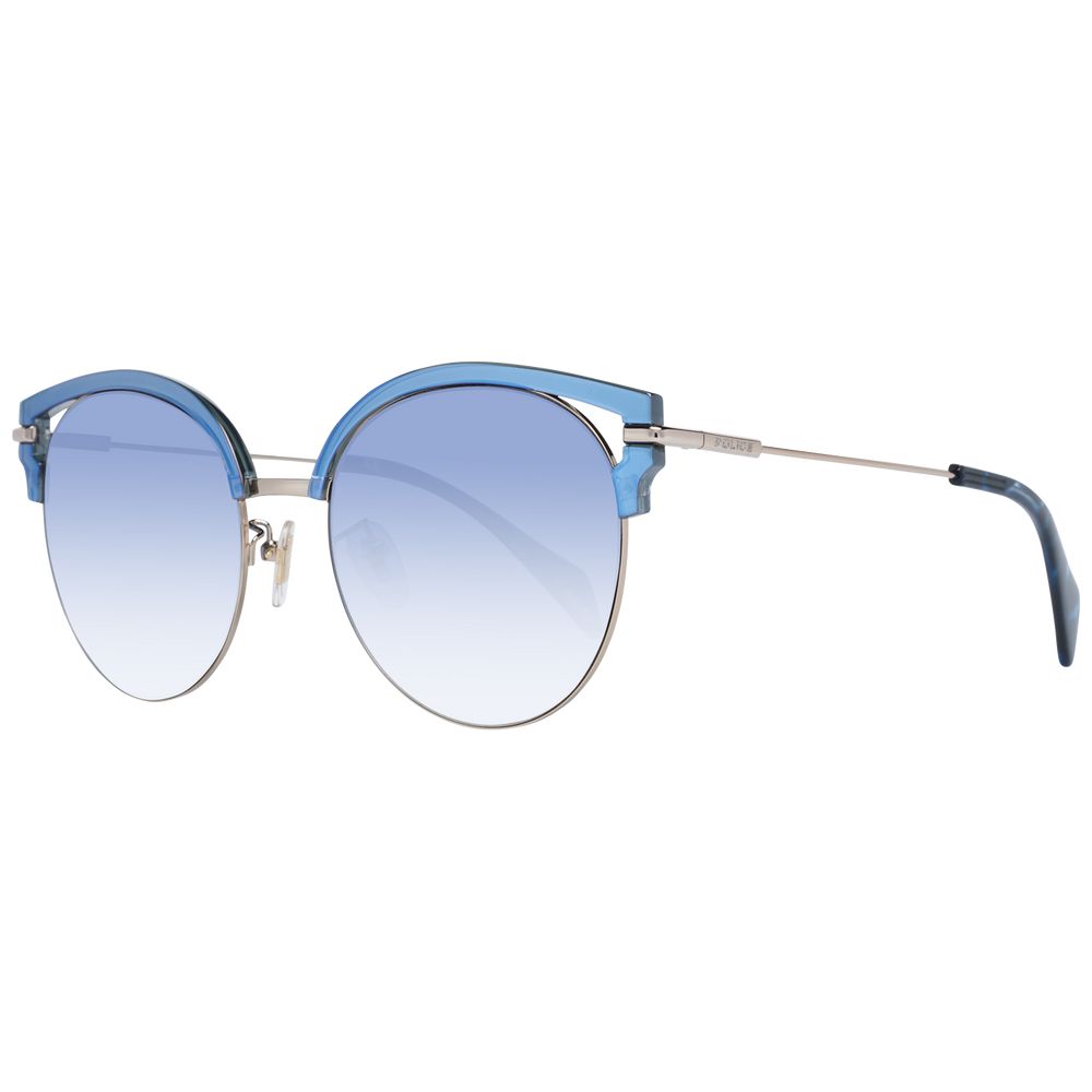 Police Schicke Schmetterlings-Sonnenbrille mit blauem Farbverlauf