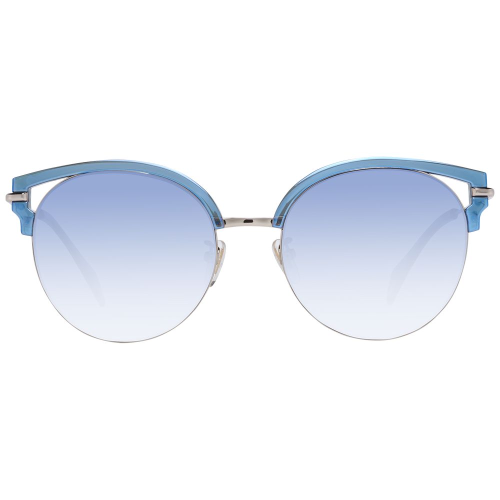 Police Schicke Schmetterlings-Sonnenbrille mit blauem Farbverlauf