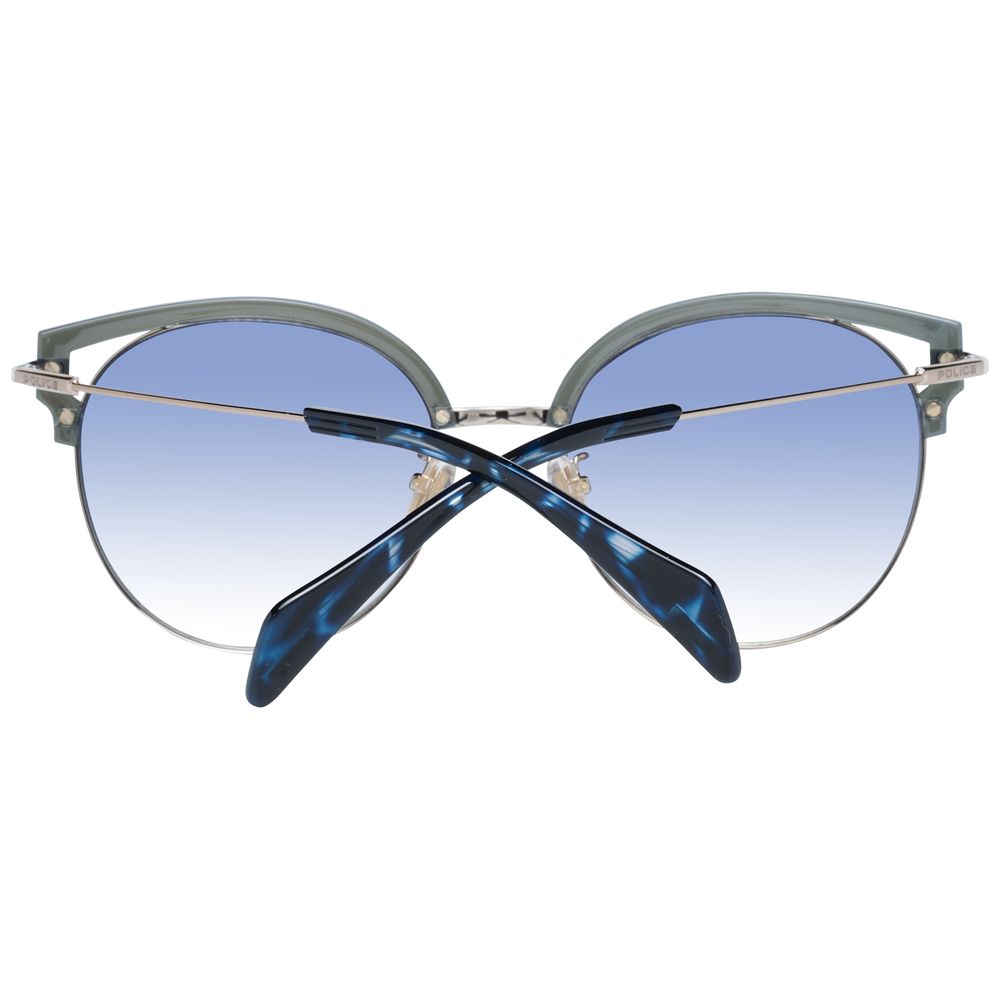 Police Schicke Schmetterlings-Sonnenbrille mit blauem Farbverlauf