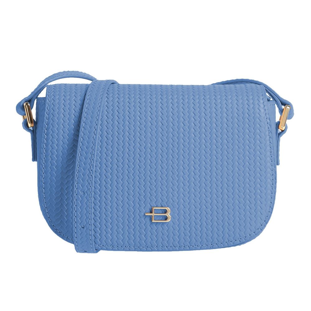 Baldinini Trend Schicke Crossbody-Tasche aus gewebtem Kalbsleder