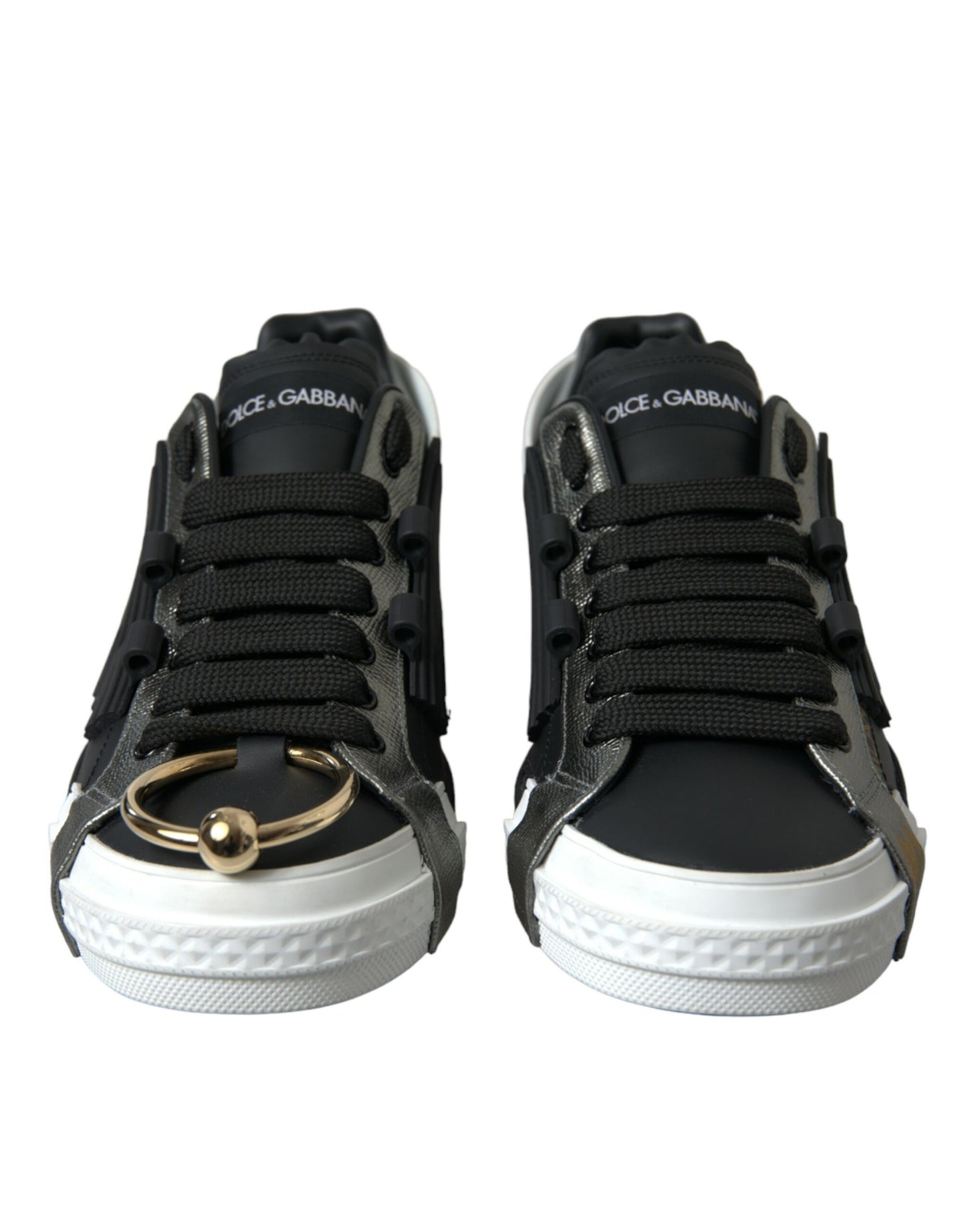 Dolce & Gabbana Elegante Kalbsleder Low Top Sneakers