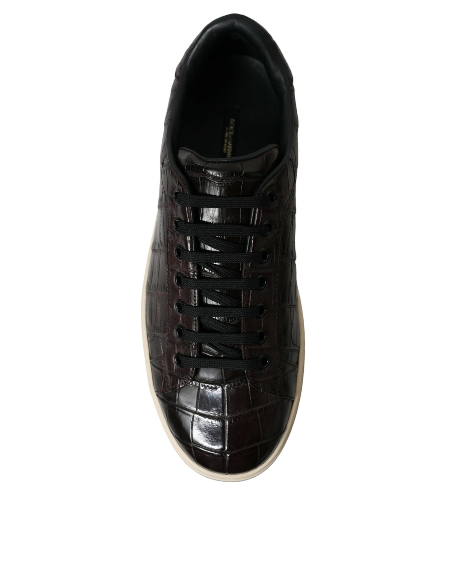 Dolce & Gabbana Elegante Low-Top-Sneakers aus exotischem Leder