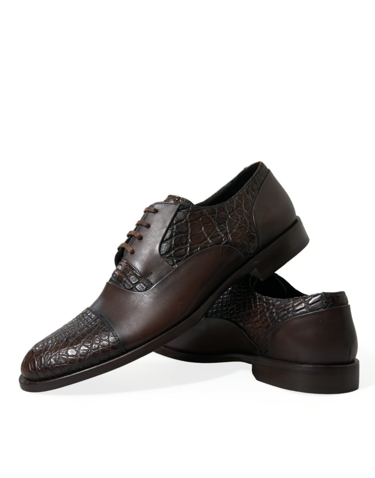 Dolce & Gabbana Elegante Oxford-Schuhe aus strukturiertem Leder