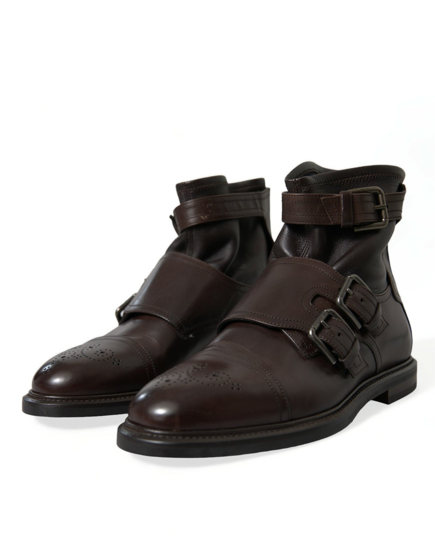 Dolce & Gabbana Elegante Herren-Stiefeletten aus Leder