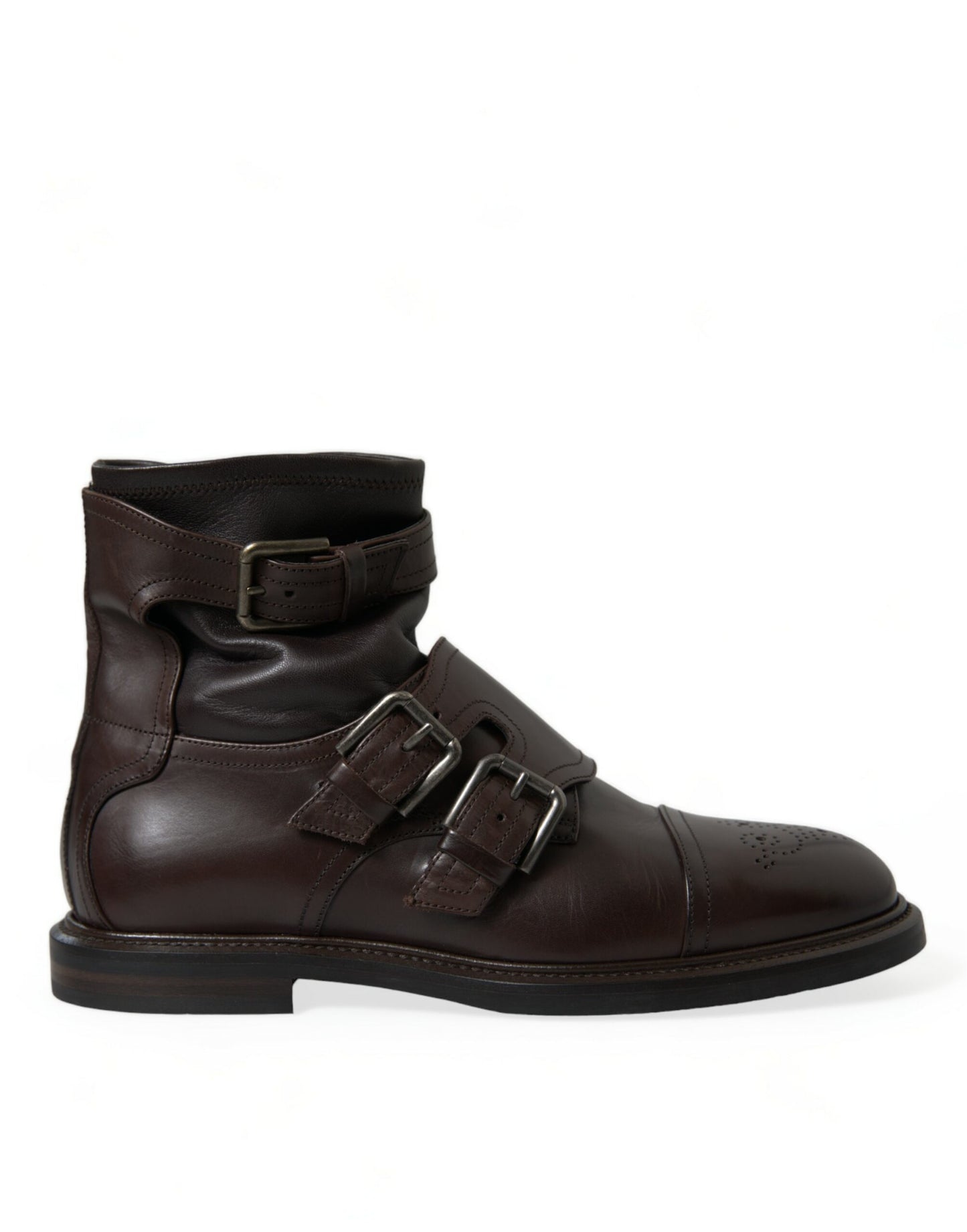 Dolce & Gabbana Elegante Herren-Stiefeletten aus Leder