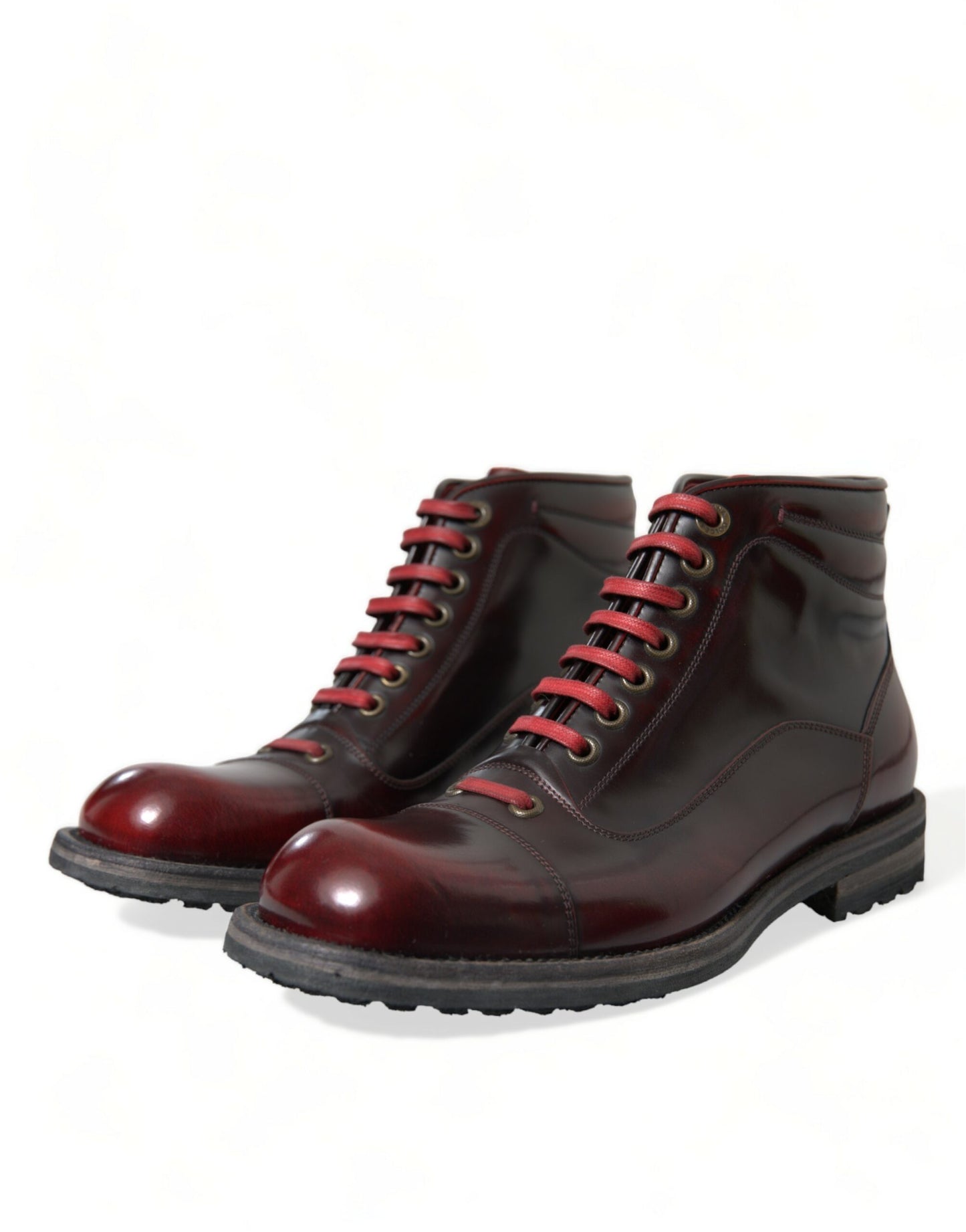 Dolce & Gabbana Dapper Zweifarbige Lederstiefeletten