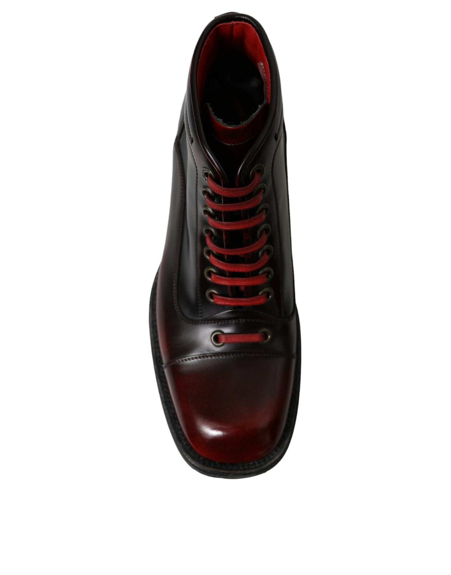 Dolce & Gabbana Dapper Zweifarbige Lederstiefeletten