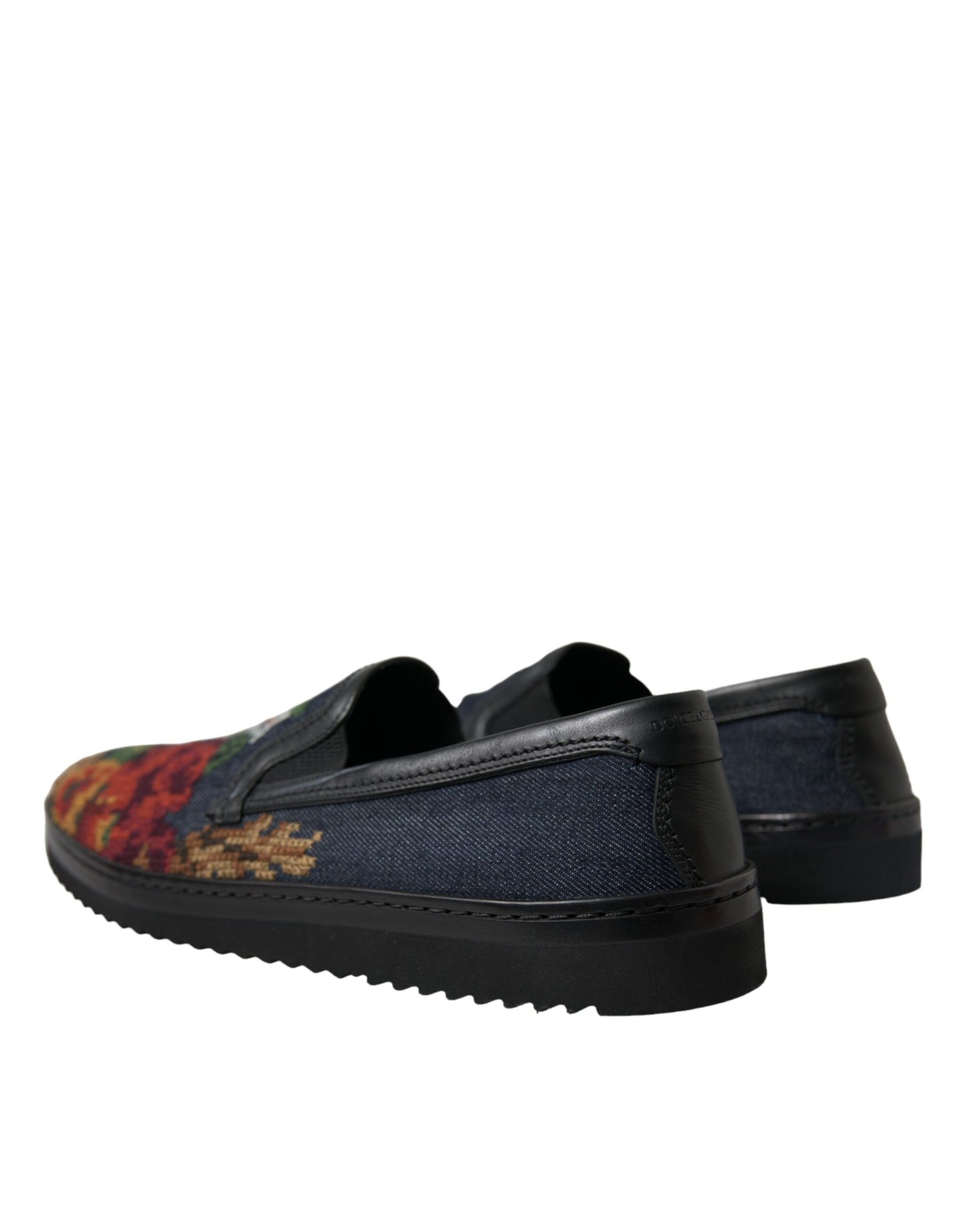 Dolce & Gabbana Elegante Multicolor Loafers mit Blumenmuster